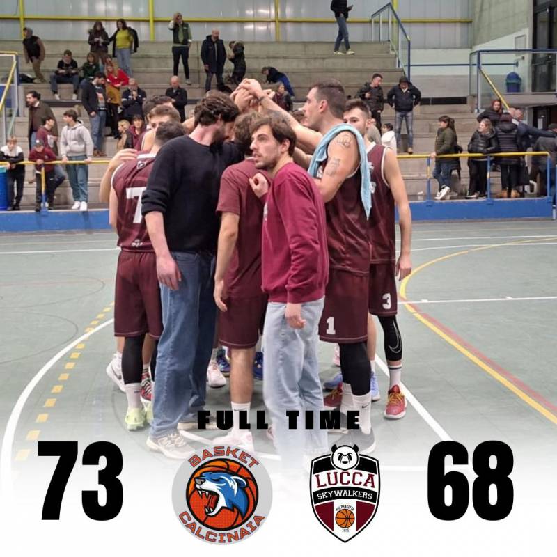 Basket Calcinaia - Lucca Sky Walkers 73-68 