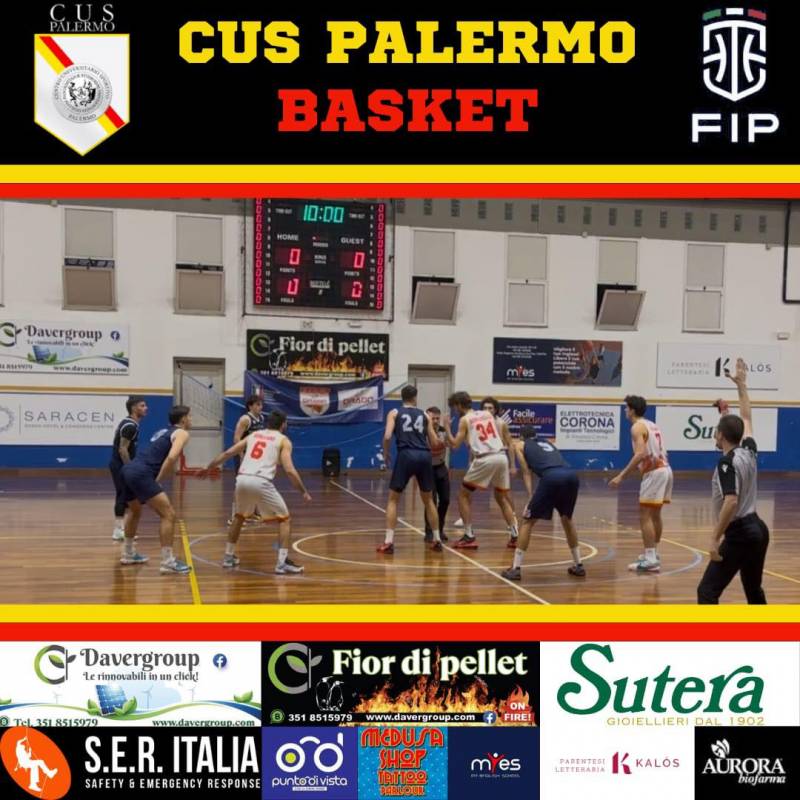 Netto successo casalingo del Cus Palermo Basket contro lo Sport Club Gravina nell'ottava giornata 