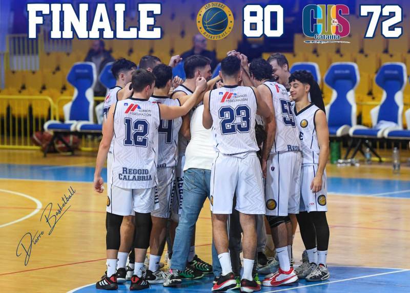 Dierre Reggio Calabria trionfa anche sul Cus Catania: 80-72 il finale 