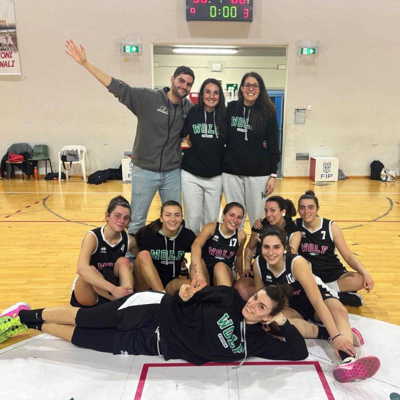 Decima vittoria consecutiva per il Wolf Basket Femminile 