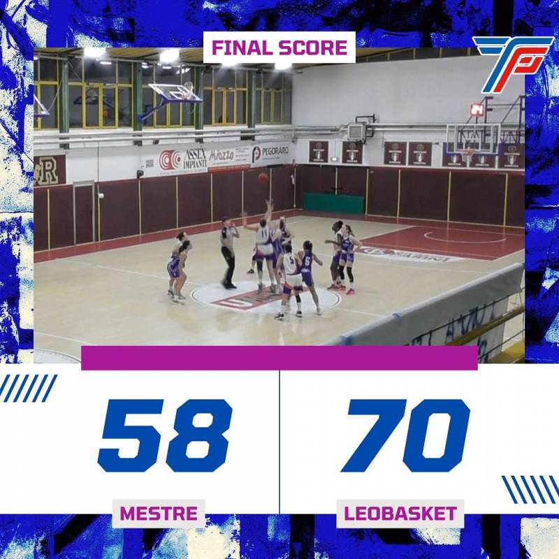 PFM Mestre - Leobasket'98: 58-70 