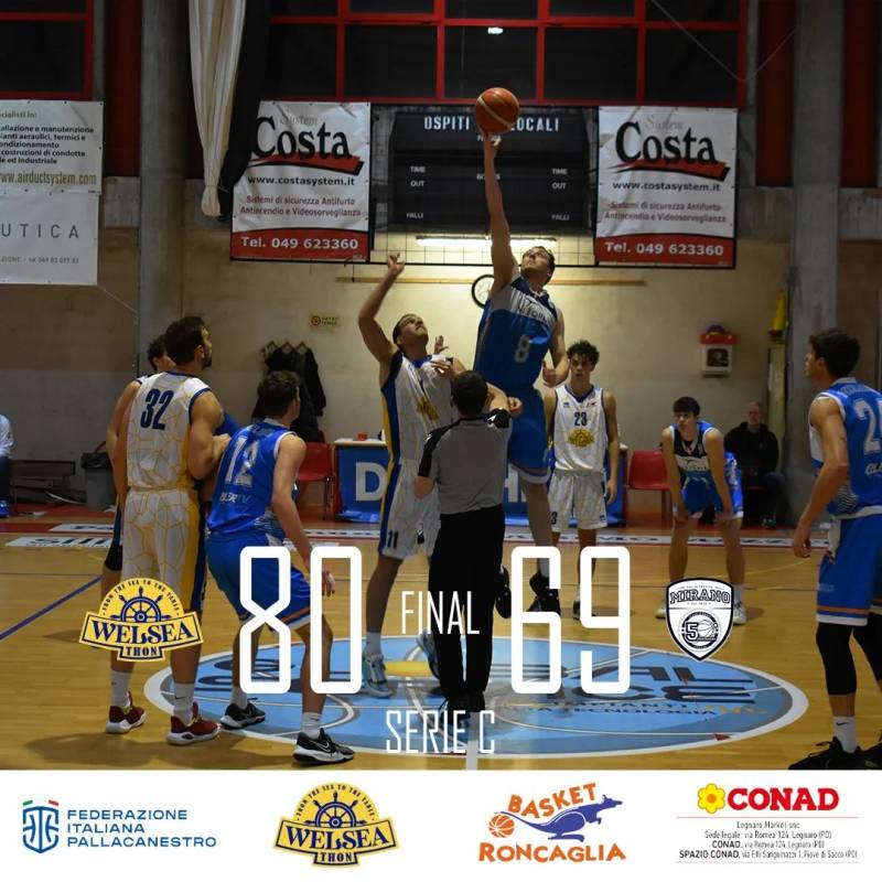 Welsea Roncaglia 80 - 69 Vetorix Mirano 