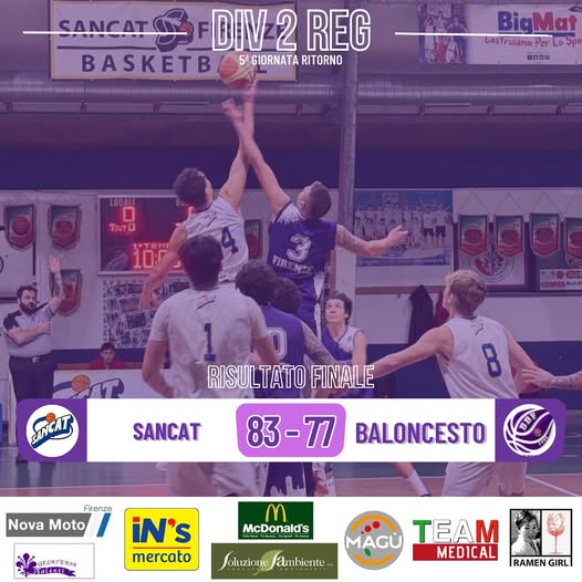 Trasferta sul campo della Sancat dai due volti per il Baloncesto Firenze 