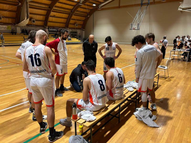 Quinta vittoria consecutiva per la prima squadra maschile PLC che a Buttrio vince 48-56 