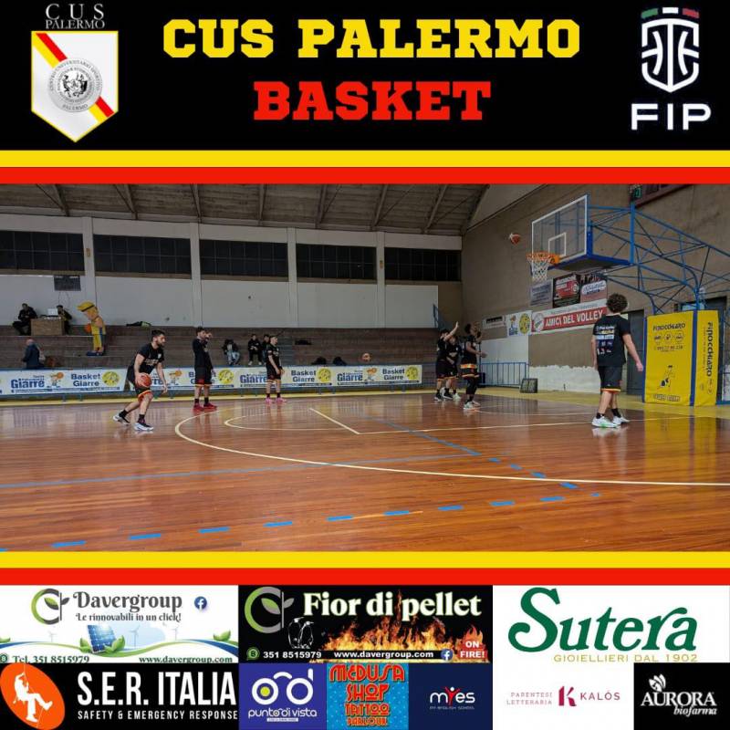 La prima squadra di basket Cus Palermo non riesce ad avere la meglio sul Basket Giarre 